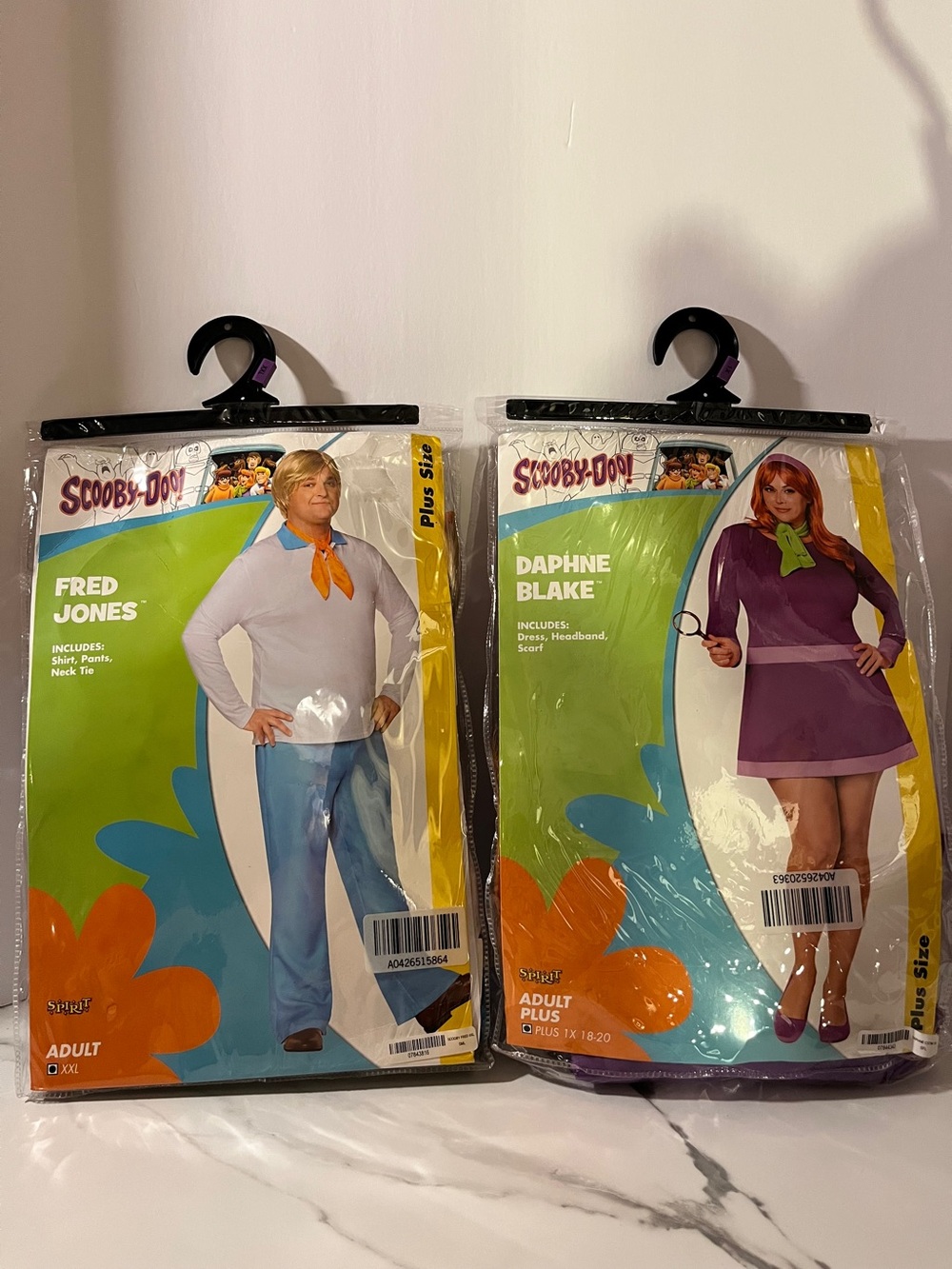 Scooby-Doo Daphne and Fred Couples Sprit Halloween Costumes Plus Sizes New!